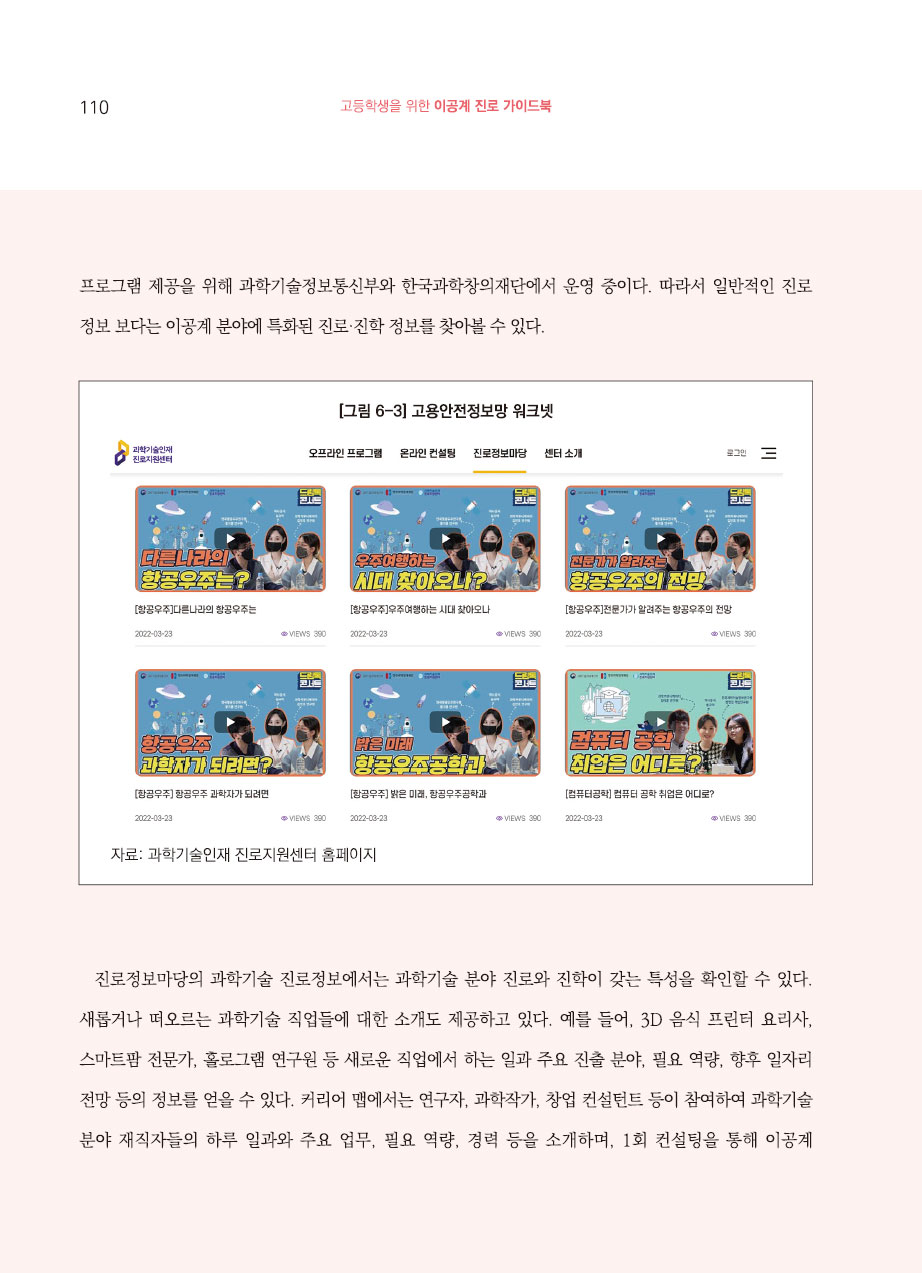 6장. 진로 관련 정보원에 대한 소개